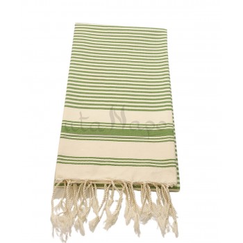 Fouta towel striped Ziwane Grass