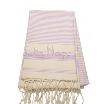 Fouta towel striped Ziwane Lilac