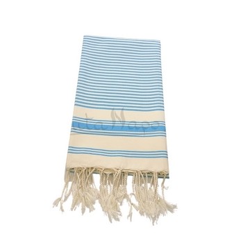 Fouta towel striped Ziwane Turquoise