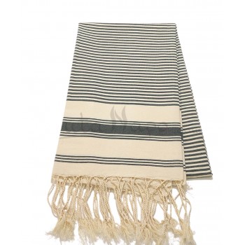 Fouta towel striped Ziwane Pine