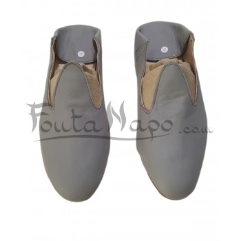 Babouche Man Leather Taupe