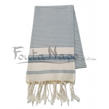 Fouta towel striped Ziwane Emerald
