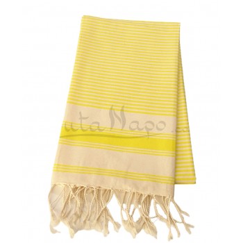 Fouta towel striped Ziwane Yellow
