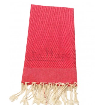 Fouta Towel Honeycomb Red