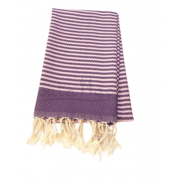 Fouta towel honeycomb Ziwane Purple & Lilac