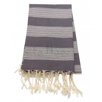 Fouta Towel Tweed weaving Anthracite