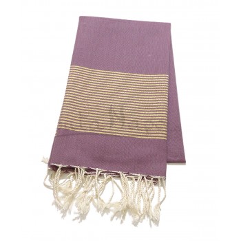 Fouta Towel Lurex Purple & Gold