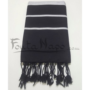 Fouta Towel Djampou Black & White
